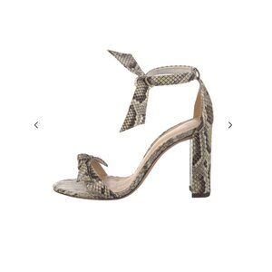 Alexandre Birman Clarita Genuine Python Ankle Tie Sandal Women  size 39.5